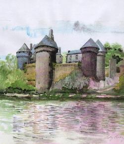 Medieval castle at lassay